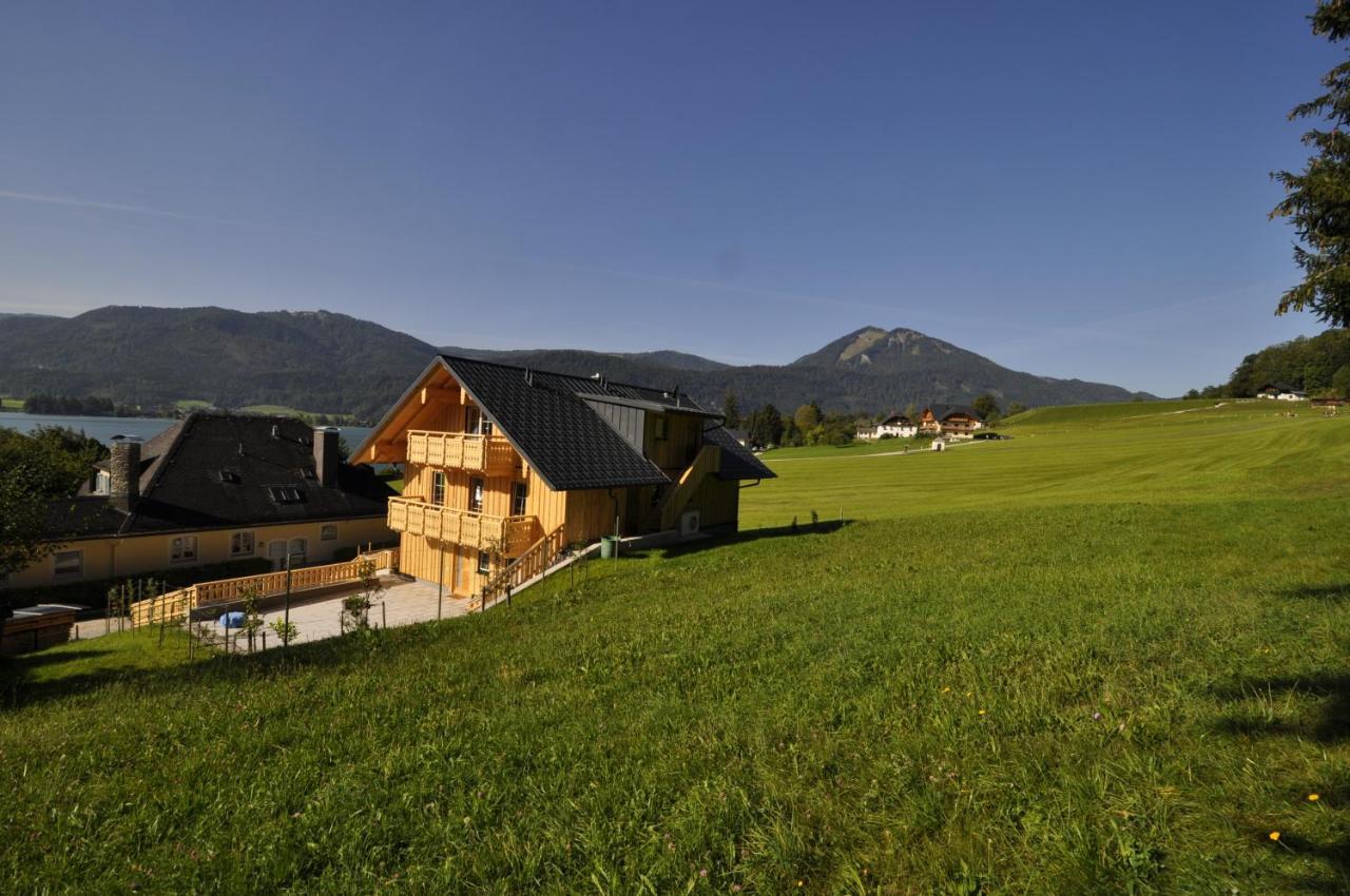 Ferienwohnungen Holzidylle Saint Wolfgang المظهر الخارجي الصورة